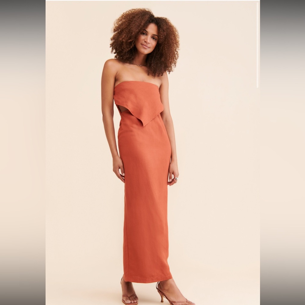 Rumer Roam Bandana Rust Maxi Dress